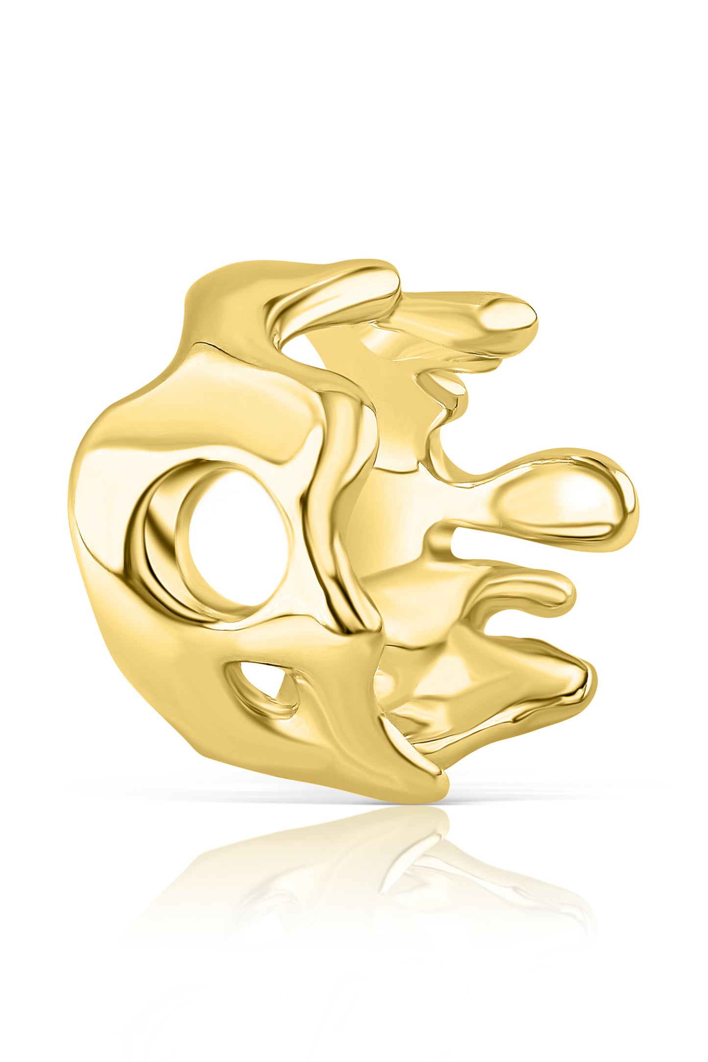 Liquid Ring in 750 Gelbgold / 925 Silber | Liquid ring in 750 yellow gold / 925 silver